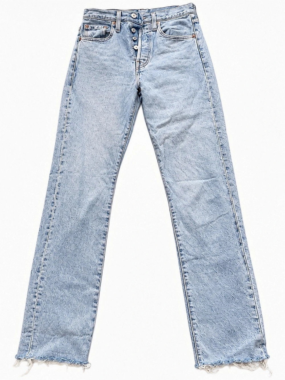 Levi's 501 Skinny Jeans Straight Leg Blue Waist 24